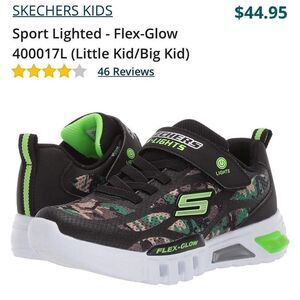 BOYS SKECHERS Sport Lighted Flex-Glow Sneakers
